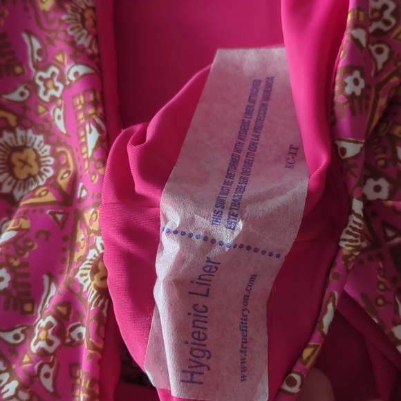 Veronica Beard Fuschia MultiAbstract Floral Cutout Aniston One Piece Swimsuit XL - Picture 8 of 8